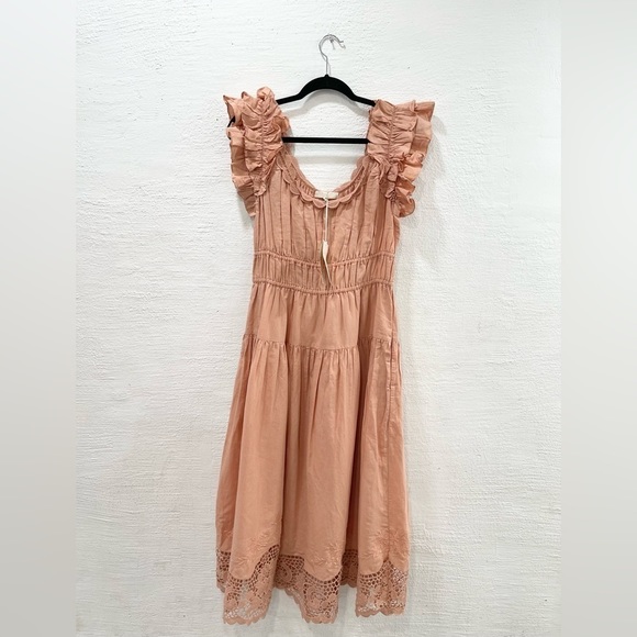 Ulla Johnson Leona Dress Azalea Midi - Picture 2 of 6